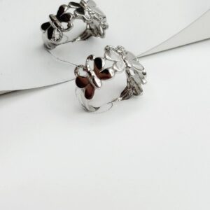 Srebrny Pierścionek "Motyl"