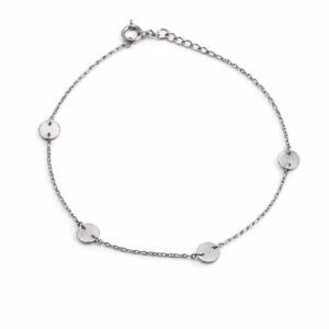 Srebrna bransoletka z blaszkami