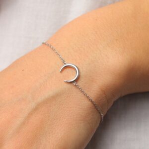 Srebrna bransoletka Półksiężyc 925