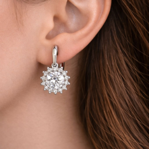 Srebrne kolczyki 925 z cyrkonią