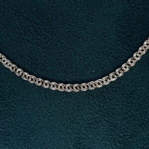 Srebrny łańcuszek pancerka klasyczna